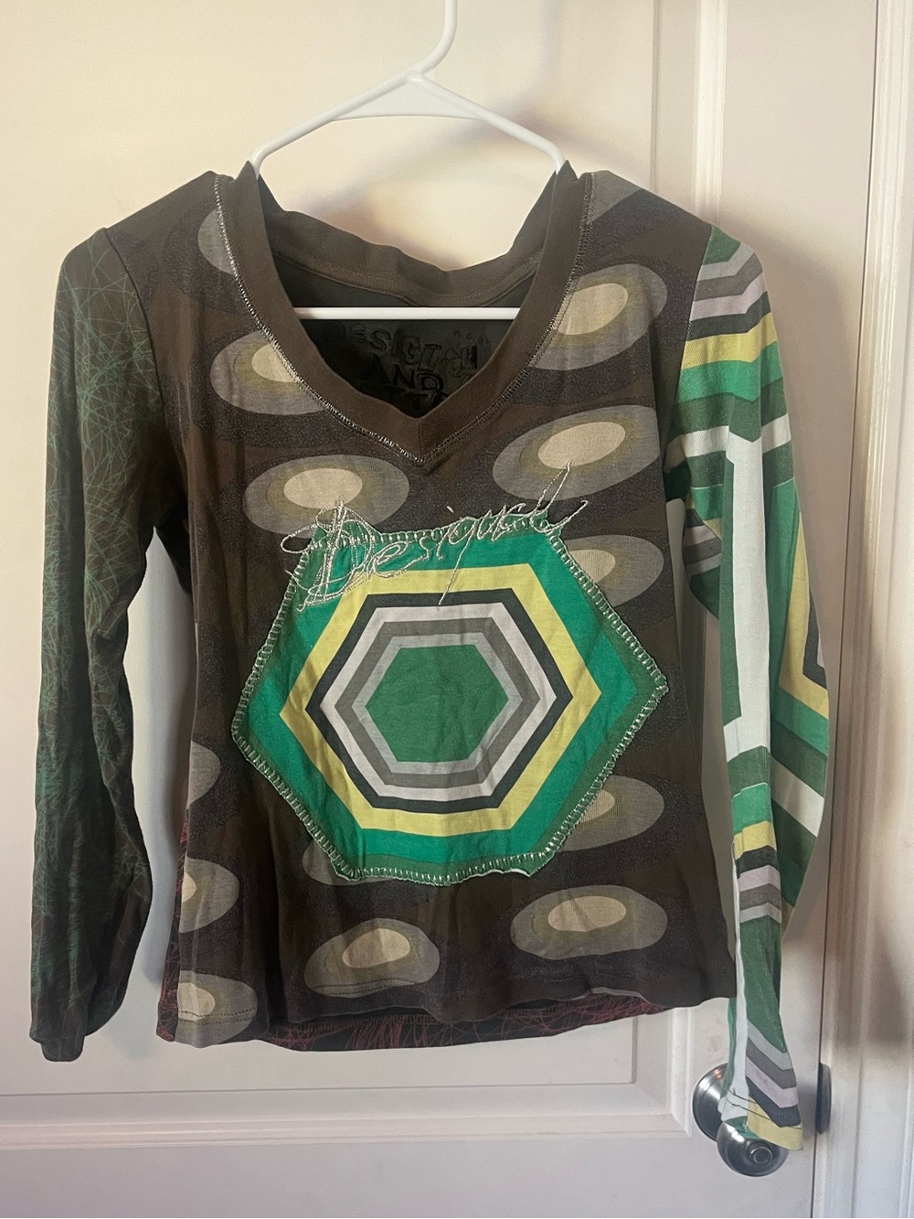 Desigual geometric pattern shirt